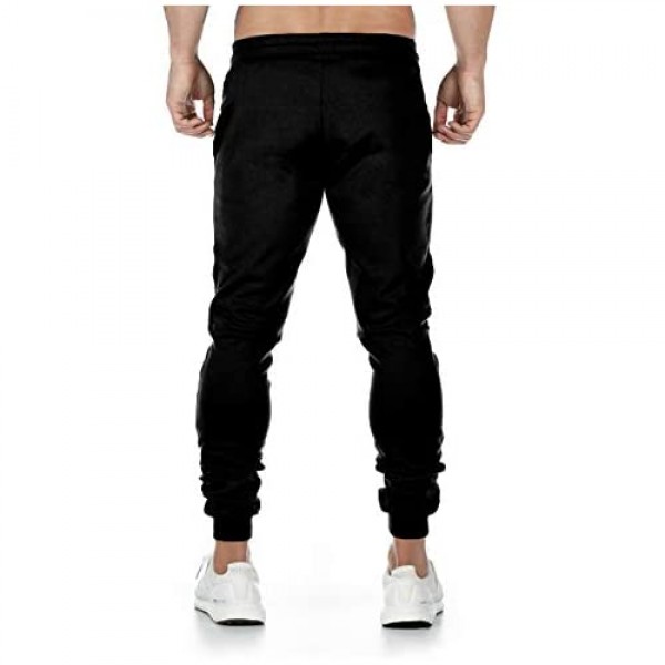 Yidarton Mens Sweatpants Casual Pant Athletic Jogger Pants for Men Sport Pants with Zipper Pocket