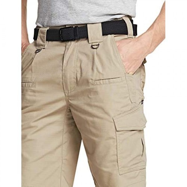 CQR Men's On-The-Go Cargo Shorts Lightweight Relaxed Fit Casual Shorts Outdoor Stretch Multi-Pocket Cargo Shorts