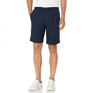 Haggar Men's Cool 18 Pro Pleat Front 4-Way Stretch Expandable Waist Short- Regular and Big & Tall Sizes