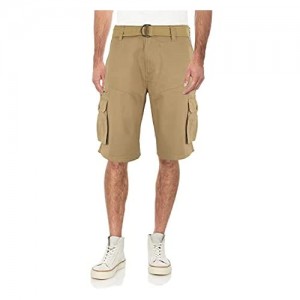 High Energy Cargo Shorts for Men with Adjustable Twill Belt  8 Pockets  Summer Hiking Wear