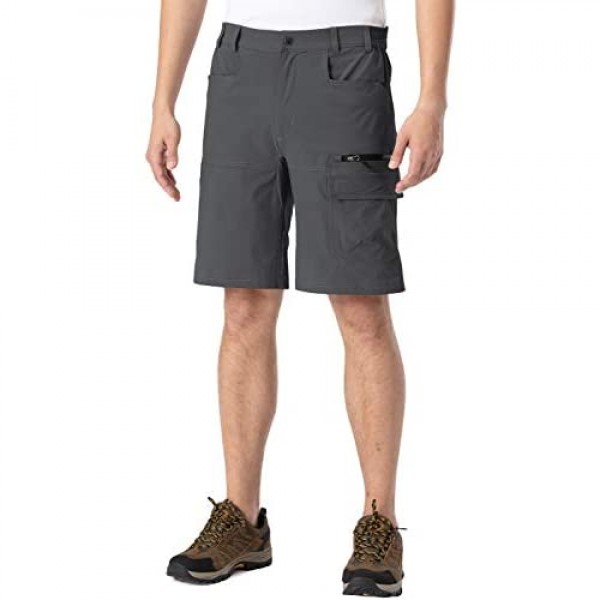 Rdruko Men's Relaxed Fit Cargo Shorts Quick Dry Lightweight Work Golf Casual Shorts 5 Pockets