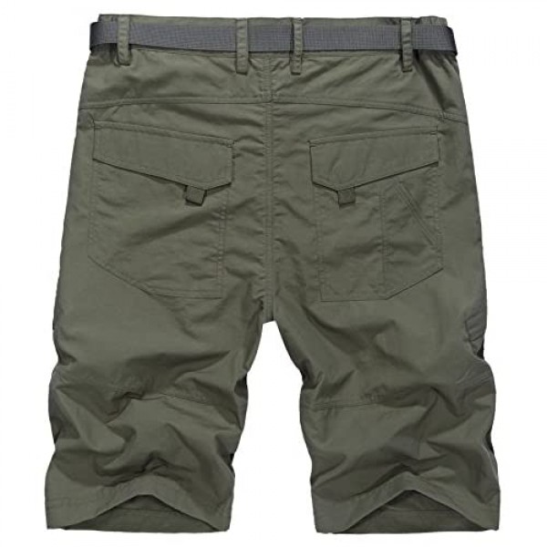 Vcansion Men's Outdoor Lightweight Hiking Shorts Quick Dry Shorts Sports Casual Shorts
