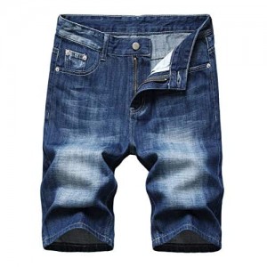 Chowsir Men Casual Skinny Ripped Destroyed Distressed Jeans Denim Shorts
