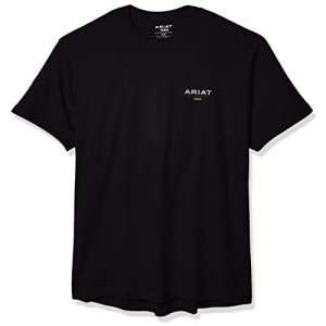 ARIAT Men's Rebar Cottonstrong Short Sleeve Logo Crewwork Utility Tee Shirt