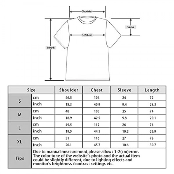 Arnodefrance V T-Shirt Short Sleeve Shirt Cotton Crewneck Tee Shirt