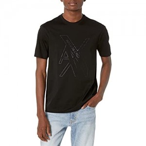 AX Armani Exchange Men's Foil Tonal Logo T-Shirt