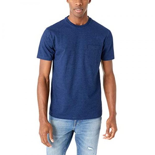 Brand - Goodthreads Men's Short-Sleeve Indigo Crewneck Pocket T-Shirt