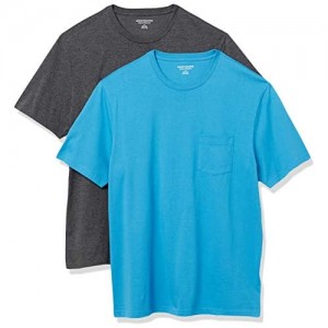  Essentials Men's 2-Pack Regular-Fit Short-Sleeve Crewneck Pocket T-Shirt