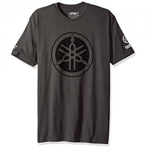 Factory Effex 16-88292 'YAMAHA' Tuning Fork T-Shirt (Charcoal  Large)
