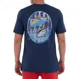 Guy Harvey Men’s Offshore Fish Collection Short Sleeve Pocket T-Shirt