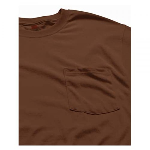 Hanes Men's Workwear Short Sleeve Tee (2-Pack) Army Brown X Large