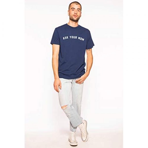 Sub Urban RIOT Men's Ask Your Mom Cotton Tee Navy