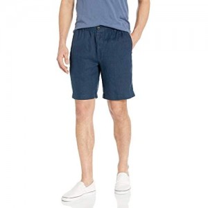 28 Palms Men's Standard Relaxed-fit 9 Inseam Linen Short with Drawstring
