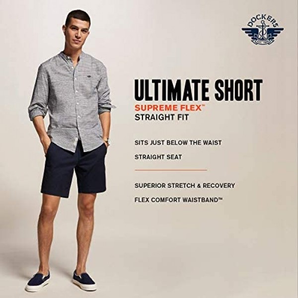 Dockers Men's Straight Fit Supreme Flex Ultimate Chino Short