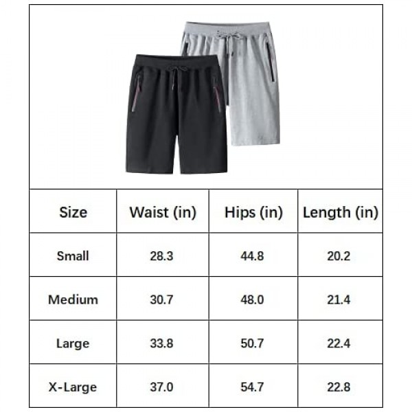 FMALL Men's Shorts Casual Classic Fit Drawstring Summer Beach Shorts with Elastic Waist and Pockets