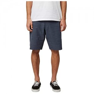 Hang Ten Men's Classic Mid-Length Stretch Hybrid Short | Lightweight  Breathable  Button Closure |