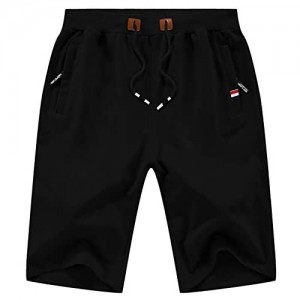 KUYIGO Men's Shorts Casual Classic Fit Drawstring Summer Beach Shorts