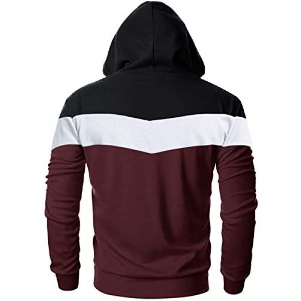Cotrasen Men's Pullover Hoodie Lightweight Casual Workout Athletic-Fit Hooded Sweatshirt