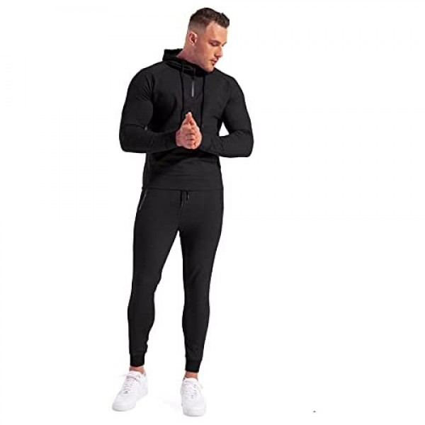 Men's Fashion Athletic Long Sleeve Lightweight Fit Workout Pullover Hoodie Casual Sweatshirts