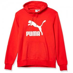 PUMA Men's Classics Fleece Hoodie  high risk red  XXL