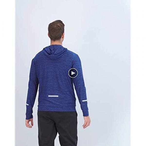 UNIPRO Mens 2 Pack Zip-Up Hoodie or Quarter Zip Quick Dry Sweatshirt Gym Clothes for Workout and Exercise