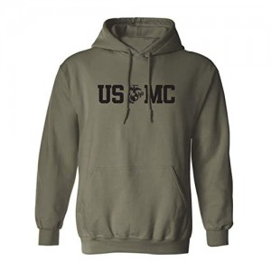 USMC Eagle Globe Anchor Adult Hooded Sweatshirt