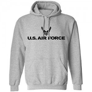 Air Force Hooded Sweatshirt in Gray