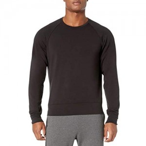  Brand - Peak Velocity Men's Yoga Luxe Fleece Crew-Neck Sweatshirt
