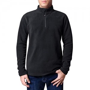 CoolDry Men's Comfort Anti-Pilling Micro Polar Fleece 1/4 Zip Soft Pullover Sweatshirt