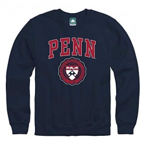 Ivysport University of Pennsylvania Adult Unisex Crewneck Sweatshirt  Heritage  Navy  Large