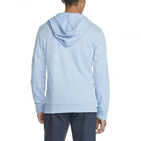 IZOD Men's Saltwater Long Sleeve French Terry Full Zip Hoodie Sweatshirt