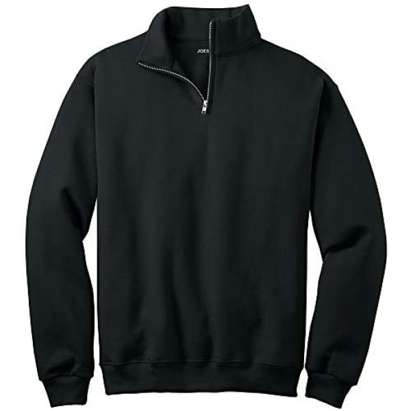 Joe's USA Mens 1/4-Zip Cadet Collar Sweatshirts in Adult Sizes S-3XL