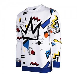 Screenshotbrand Mens Urban Hip Hop Premium Fleece - Pullover Activewear Street Fashion Crew Neack Sweatshirt