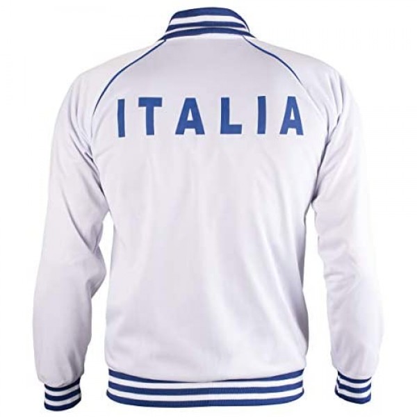 Italy/Italia Jacket Retro Football Tracksuit Zipped Jacket Men Top