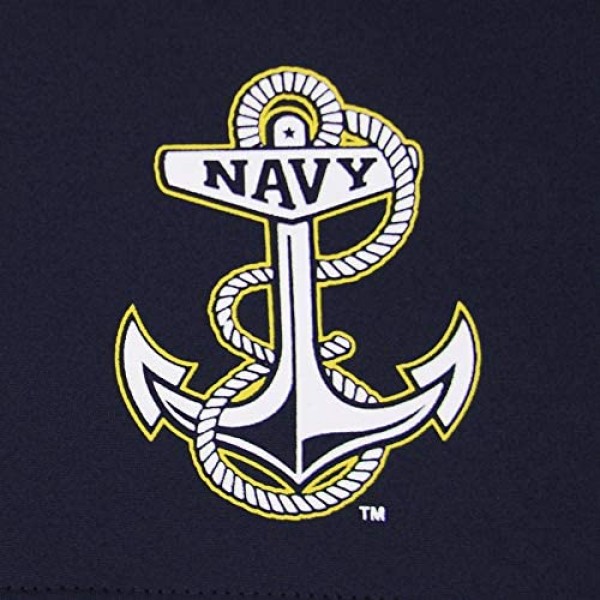 Navy Anchor Colorblock Performance 1/4 Zip Fleece