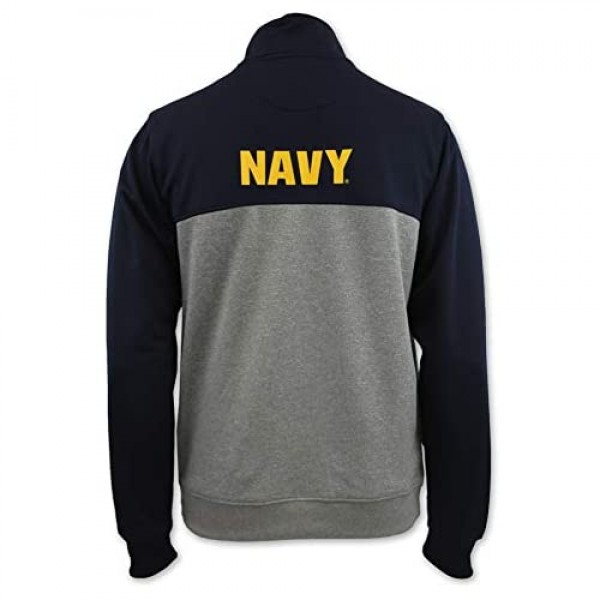 Navy Anchor Colorblock Performance 1/4 Zip Fleece