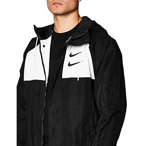 Nike Men's Sportswear Double Swoosh Woven Hooded Jacket