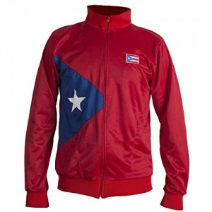 Red Puerto Rico National Flag Caribbean Jacket Tracksuit Jumper Man Top