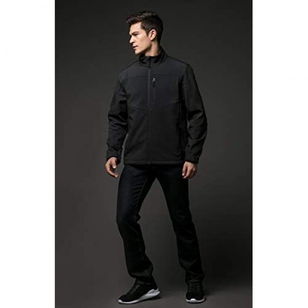 TSLA Men's Full-Zip Softshell Winter Jacket Waterproof Fleece Lined Athletic Jacket Outdoor Sport Windproof Jackets