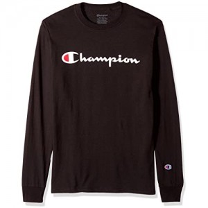 Champion Men's Classic Jersey Long Sleeve Script T-Shirt