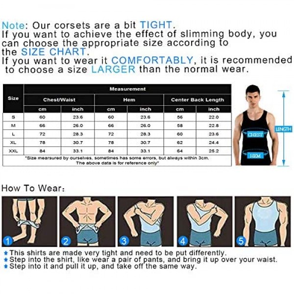 COOFANDY Men's 2 Pack Slimming Body Shaper Vest Compression Shirt Gym Workout Tank Top Sleeveless Abdomen Shapewear