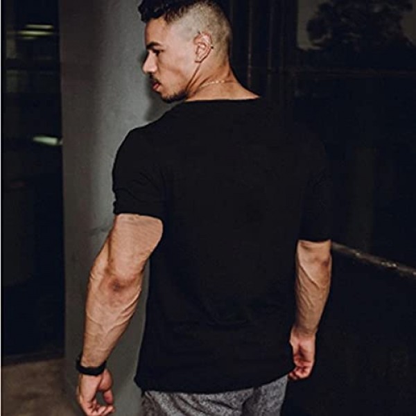 COOFANDY Men's 3 Pack Gym Workout T Shirt Short Sleeve Base Layer Muscle Bodybuilding Training Fitness Tee Tops