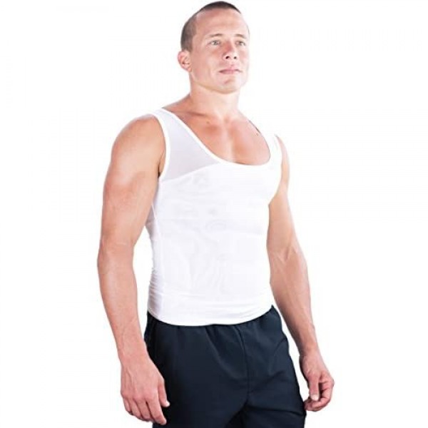 Esteem Apparel Original Men's Chest Compression Shirt to Hide Gynecomastia Moobs