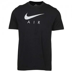 Nike Men's Swoosh Air Metallic Graphic Tee (Small Black)