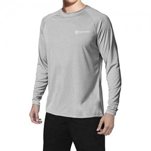 Pretchic Men's UPF 50+ UV Sun Protection Performance Long Sleeve Outdoor T Shirt