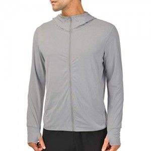 qualidyne Men's UPF 50+ UV Full Zip Sun Protection Jacket Hoodie with Pockets Lightweight Fishing Hiking Cooling Shirts