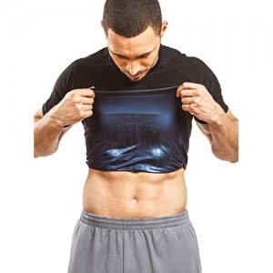 Sweat Shaper Men's Athletic Tee  Short Sleeve Compression T-Shirt  Performance Baselayer Workout Shirt
