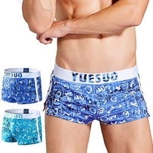 2 Pack Premium 100% Cotton Mens Boxer Briefs Boxer Briefs for Men with Breathable Comfort.