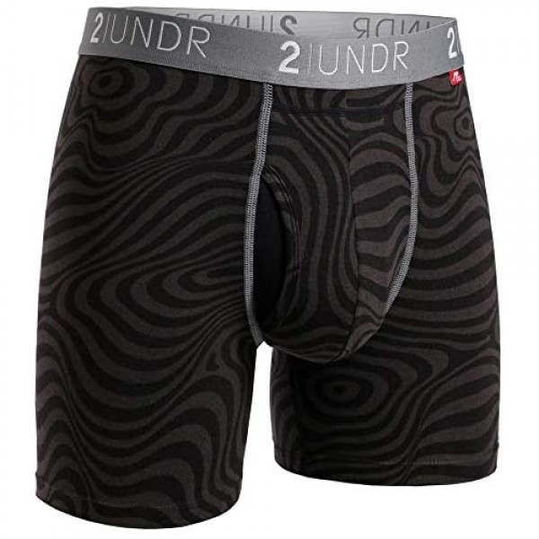 2UNDR Mens 2 Pack Swing Shift 6 Boxer Brief