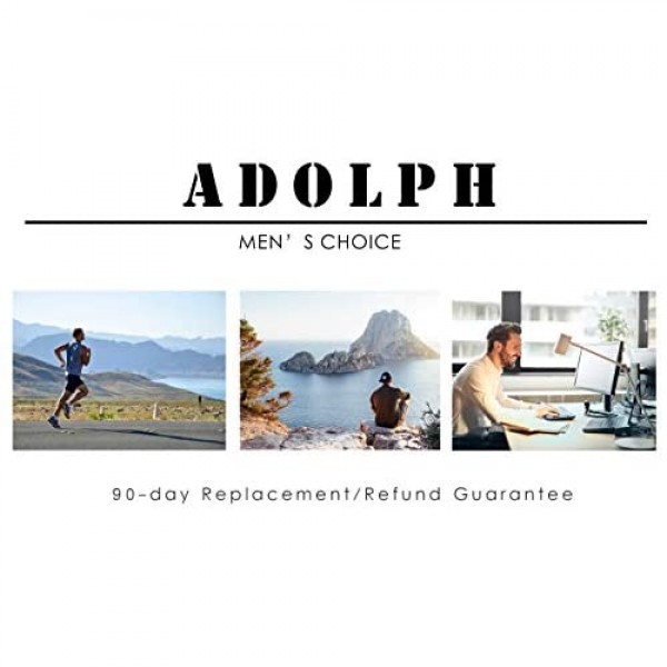 ADOLPH Men's Boxer Briefs 5 Pack No Ride-up Breathable Comfortable Cotton Sport Underwear